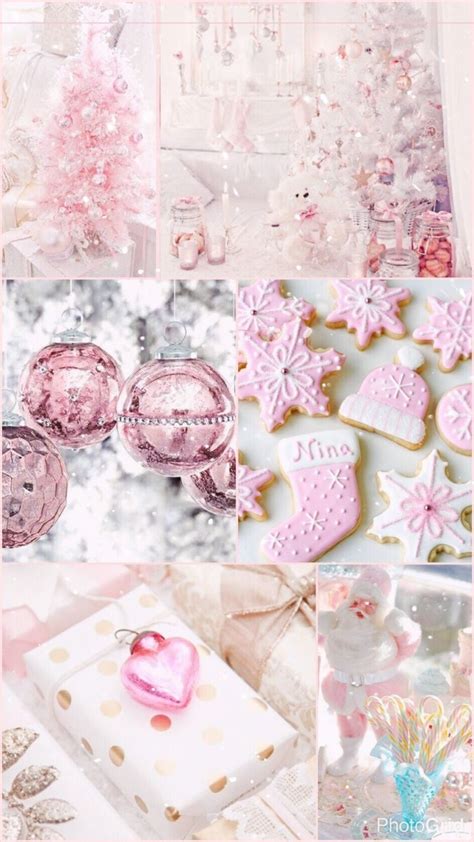 pink christmas desktop wallpaper|pink aesthetic christmas wallpaper.